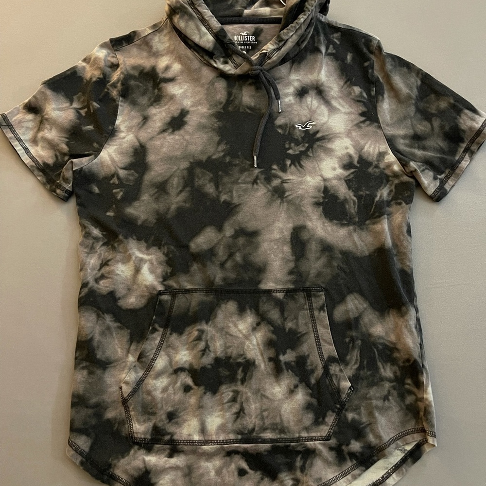 Tie die men’s short sleeve hoodie